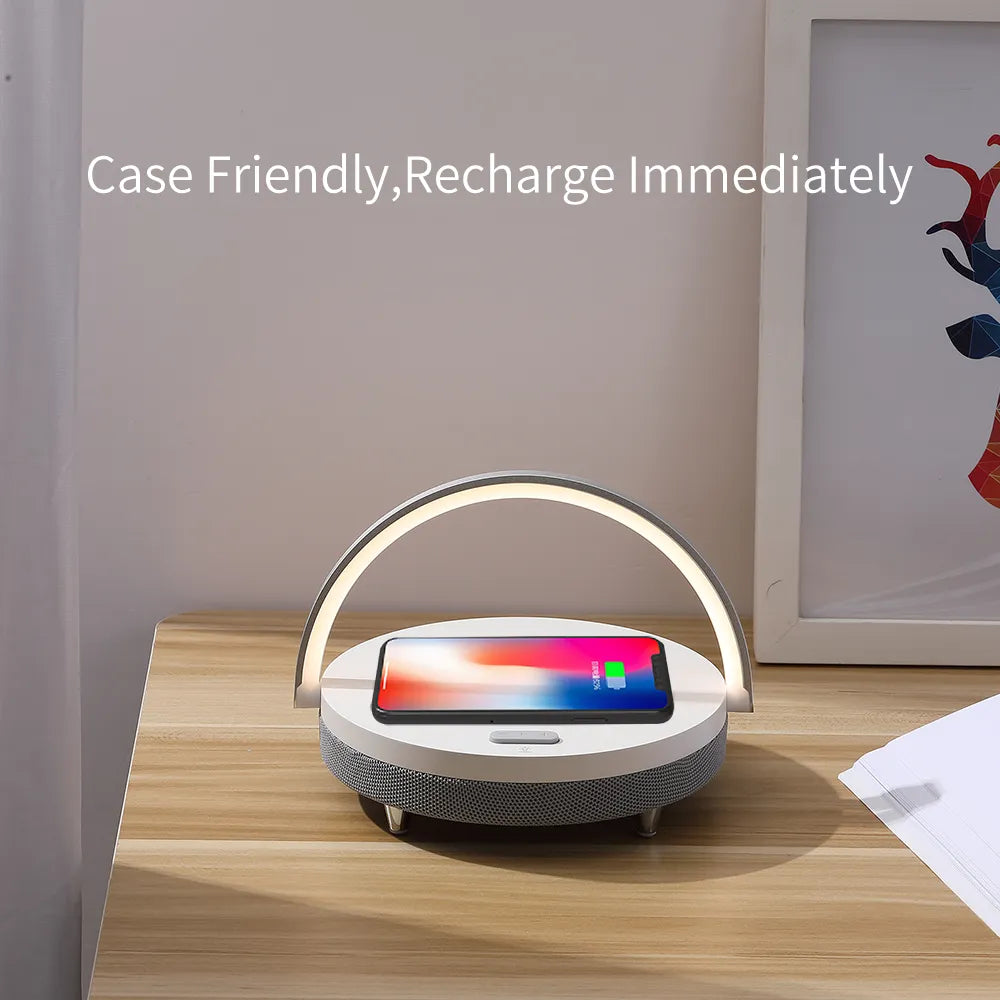 Multifunction Wireless Charger Bluetooth Speaker