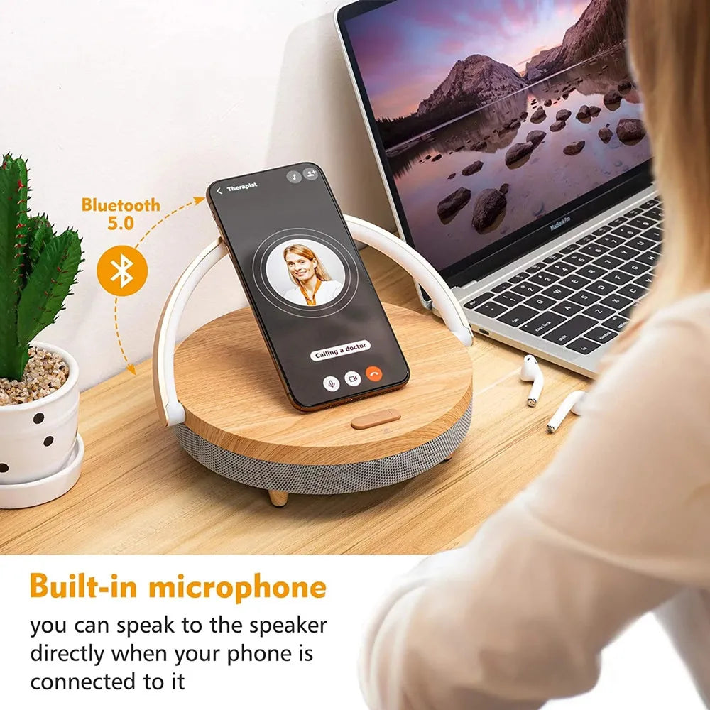 Multifunction Wireless Charger Bluetooth Speaker