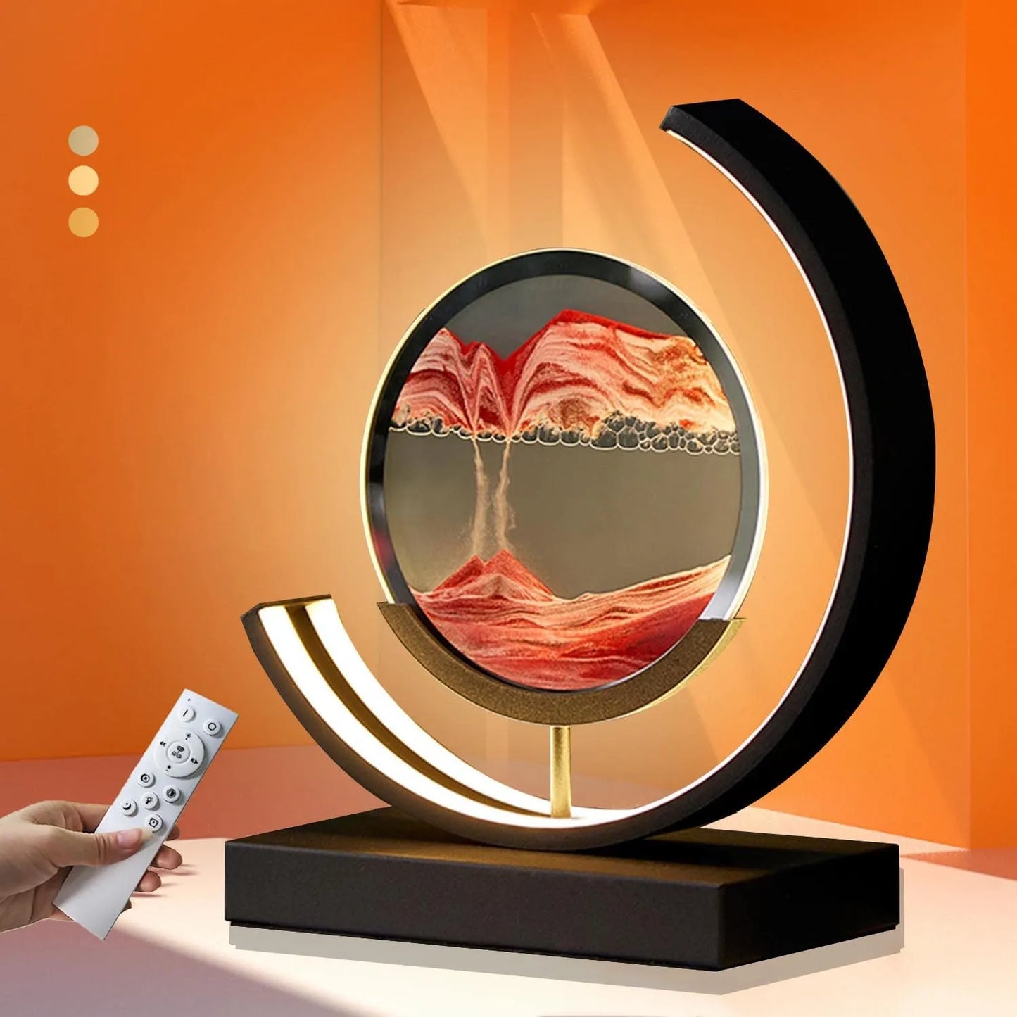 3D LED Creative Quicksand Art Sand Painting Lamp