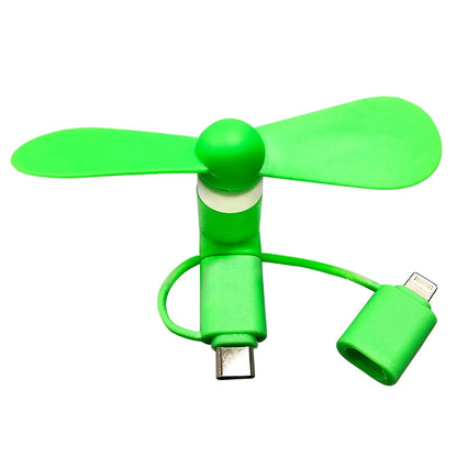 Portable 3 IN 1 Travel Cell Phone Mini Fan